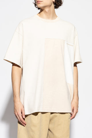 Golden Goose cream T-shirt with a vintage effect 3