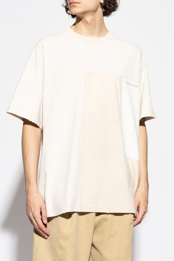 Golden Goose cream T-shirt with a vintage effect 3