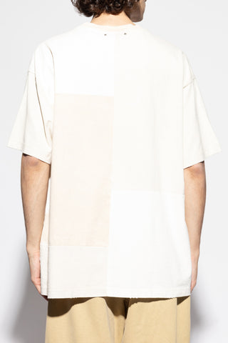 Golden Goose cream T-shirt with a vintage effect 4