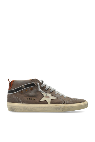 Golden Goose GREY "Mid Star Classic" sports shoes 1
