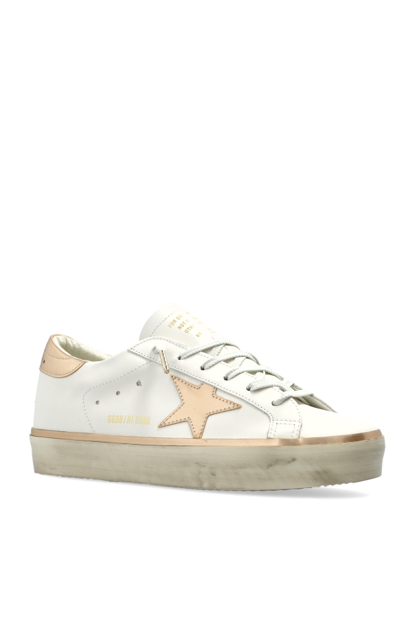 Golden Goose WHITE Hi Star Classic With List sneakers 4
