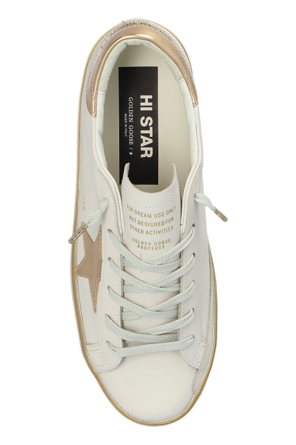 Golden Goose WHITE Hi Star Classic With List sneakers 6