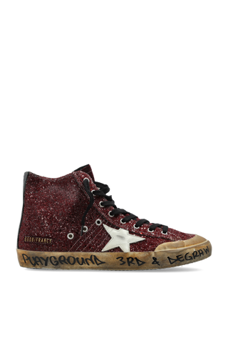 Golden Goose BURGUNDY "Francy Penstar Classic" sports shoes 1