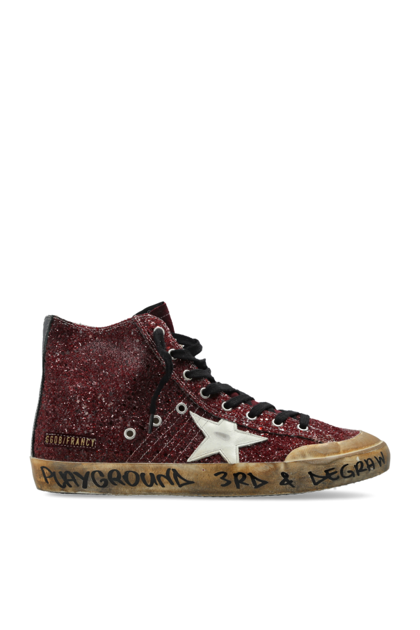 Golden Goose BURGUNDY "Francy Penstar Classic" sports shoes 1