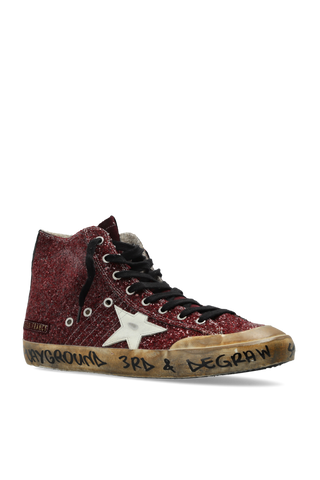 Golden Goose BURGUNDY "Francy Penstar Classic" sports shoes 4
