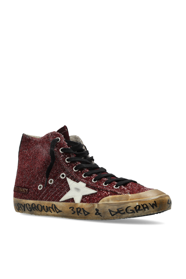 Golden Goose BURGUNDY "Francy Penstar Classic" sports shoes 4