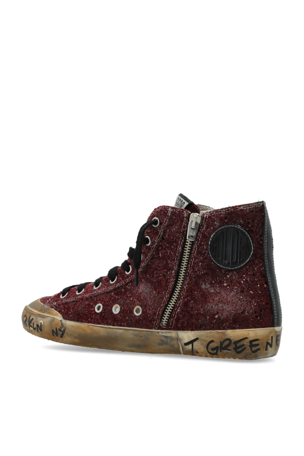 Golden Goose BURGUNDY "Francy Penstar Classic" sports shoes 5