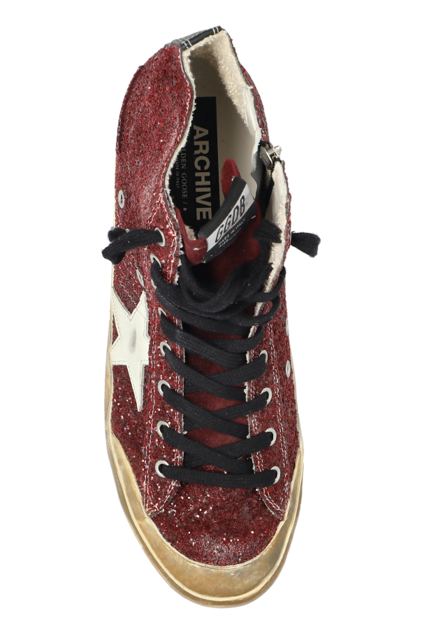 Golden Goose BURGUNDY "Francy Penstar Classic" sports shoes 6