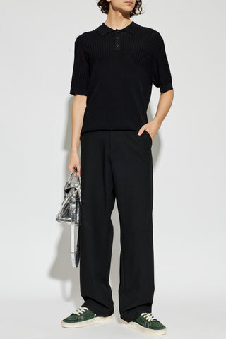 Golden Goose BLACK Striped polo 2