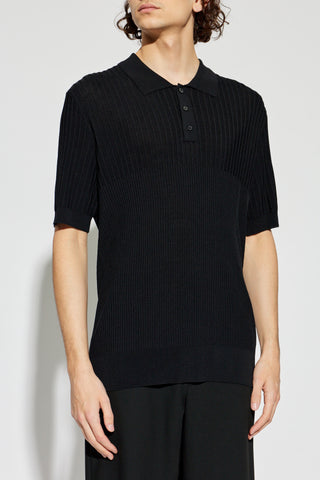 Golden Goose BLACK Striped polo 3