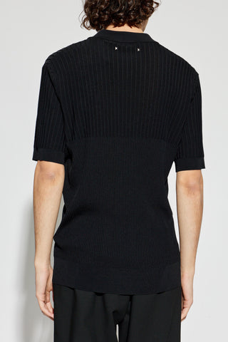 Golden Goose BLACK Striped polo 4