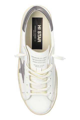 Golden Goose WHITE "Hi Star Classic With List" sports shoes 6
