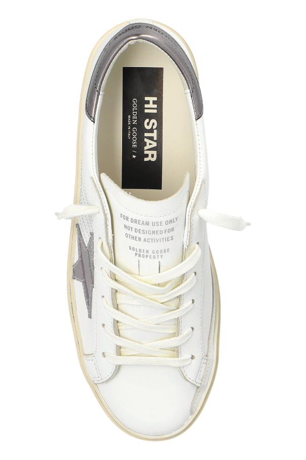 Golden Goose WHITE "Hi Star Classic With List" sports shoes 6