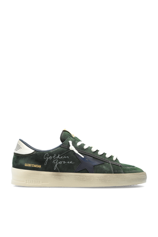 Golden Goose GREEN "Stardan With Collarino And Lace Loops" sports shoes 1