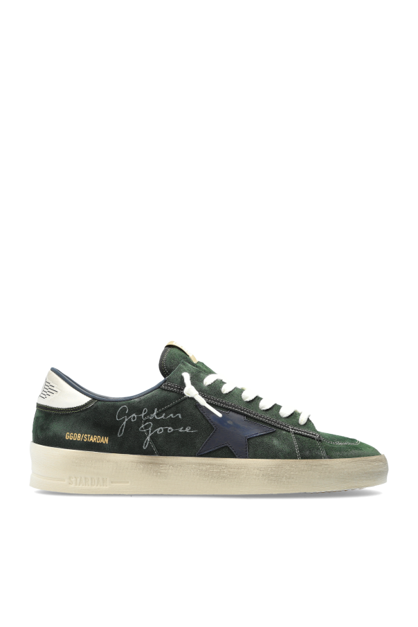 Golden Goose GREEN "Stardan With Collarino And Lace Loops" sports shoes 1