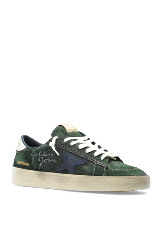 Golden Goose GREEN "Stardan With Collarino And Lace Loops" sports shoes 4