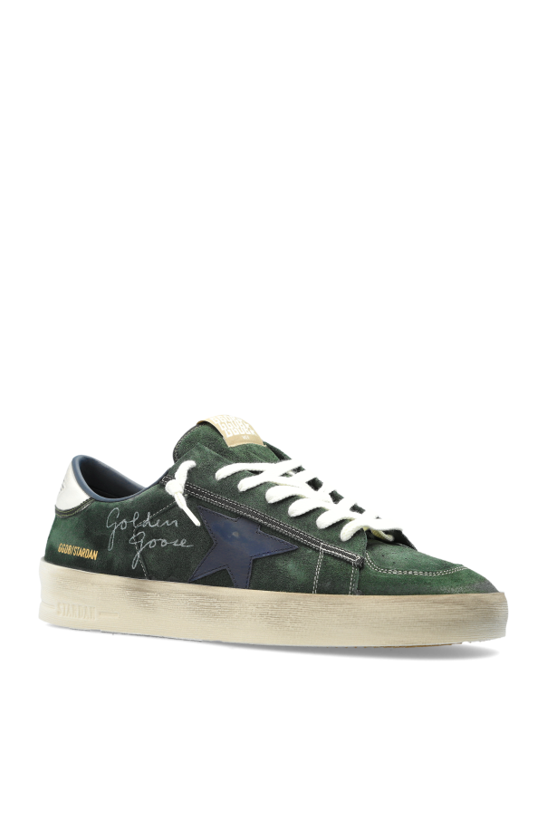 Golden Goose GREEN "Stardan With Collarino And Lace Loops" sports shoes 4