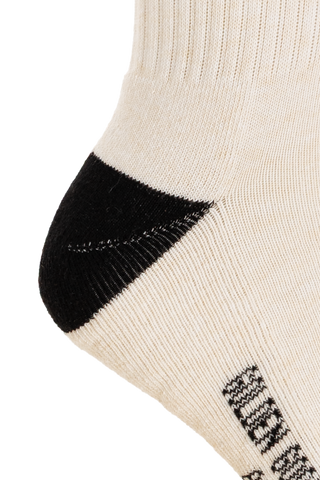 Golden Goose beige Cotton socks with logo 3