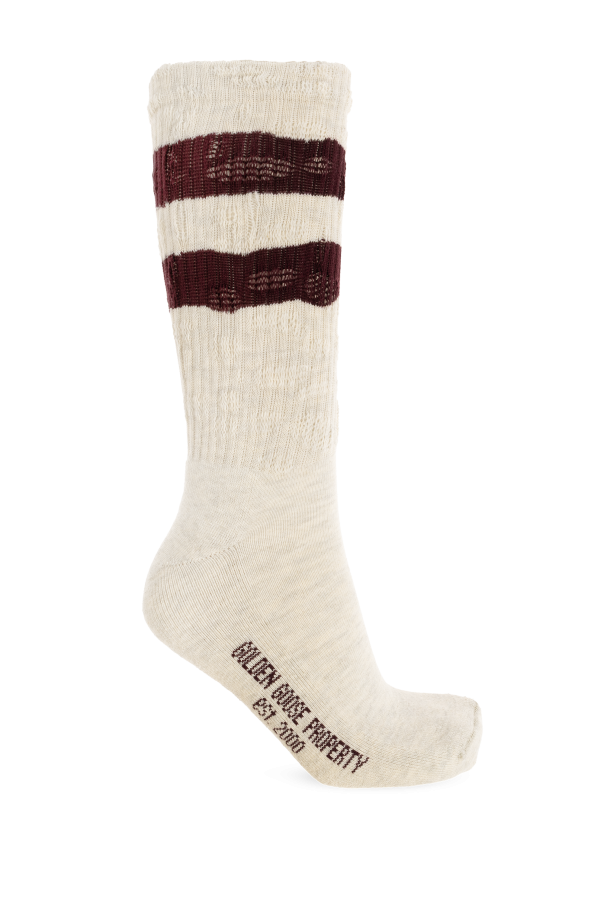 Golden Goose beige Cotton socks 1