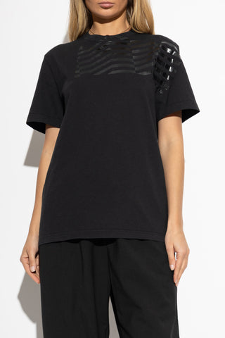 Golden Goose BLACK Cotton T-shirt with print 3