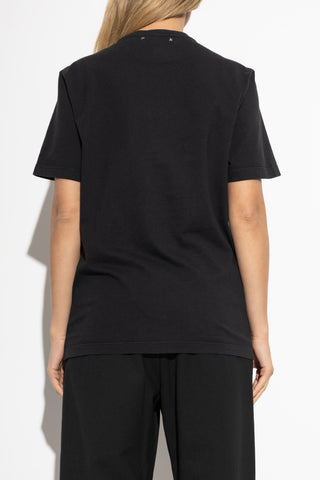 Golden Goose BLACK Cotton T-shirt with print 4