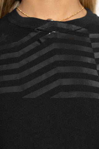 Golden Goose BLACK Cotton T-shirt with print 5