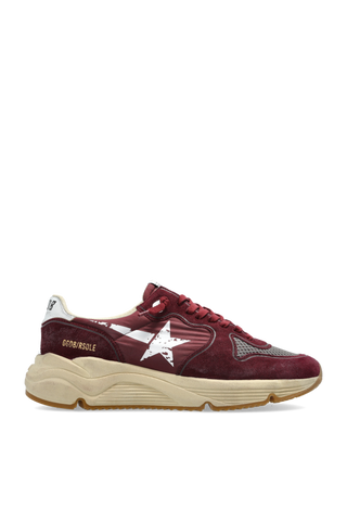 Golden Goose BURGUNDY ‘Running Sole with printed star’ sports shoes 1