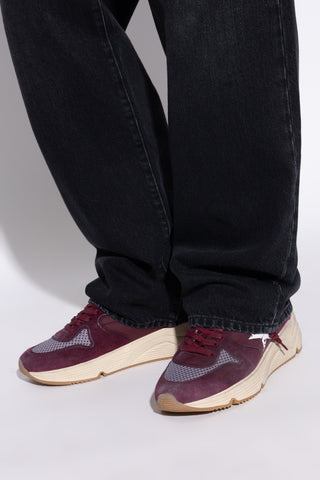 Golden Goose BURGUNDY ‘Running Sole with printed star’ sports shoes 2