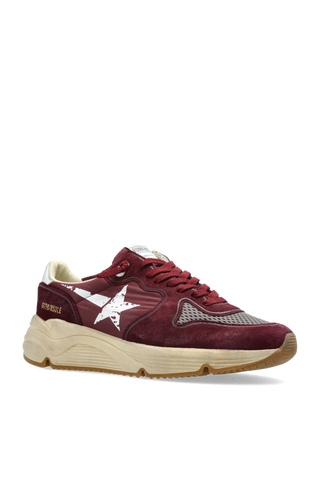 Golden Goose BURGUNDY ‘Running Sole with printed star’ sports shoes 4