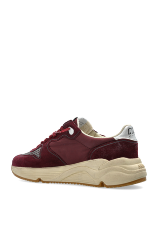 Golden Goose BURGUNDY ‘Running Sole with printed star’ sports shoes 5