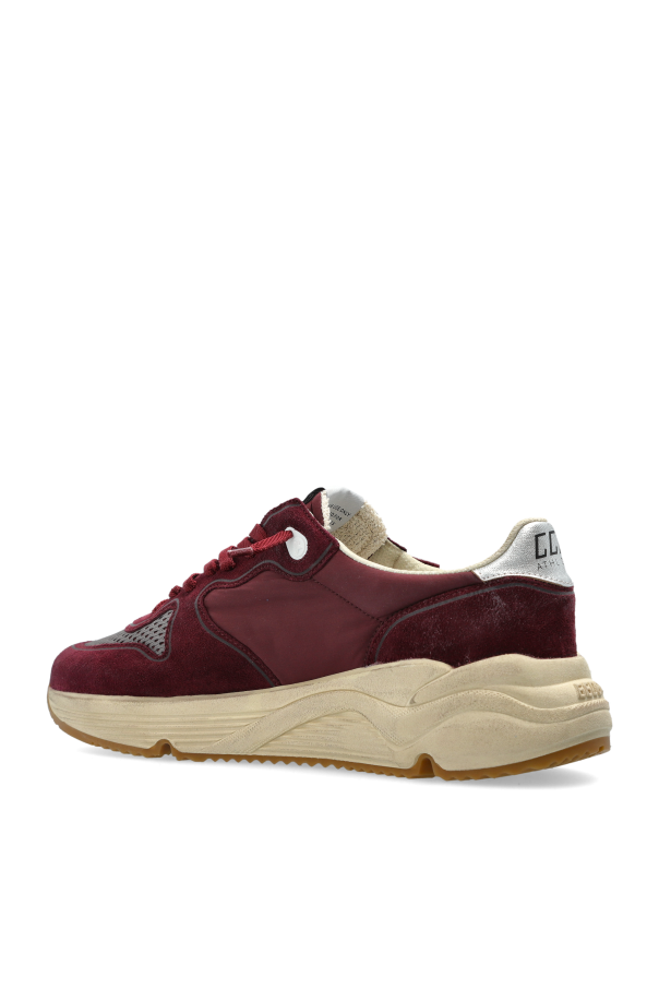 Golden Goose BURGUNDY ‘Running Sole with printed star’ sports shoes 5