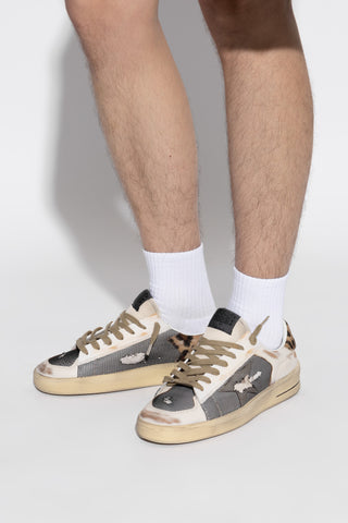 Golden Goose cream ‘Stardan under net star’ sports shoes 2