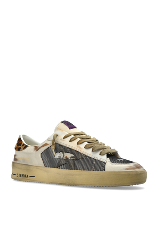 Golden Goose cream ‘Stardan under net star’ sports shoes 4