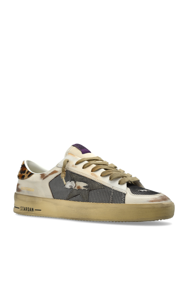 Golden Goose cream ‘Stardan under net star’ sports shoes 4