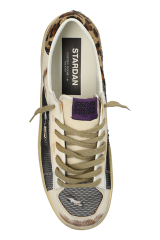Golden Goose cream ‘Stardan under net star’ sports shoes 6