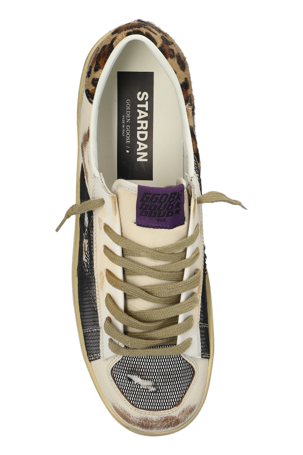 Golden Goose cream ‘Stardan under net star’ sports shoes 6
