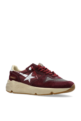 Golden Goose BURGUNDY "Running Sole with printed star" sports shoes 4