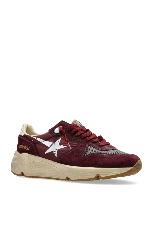 Golden Goose BURGUNDY "Running Sole with printed star" sports shoes 4