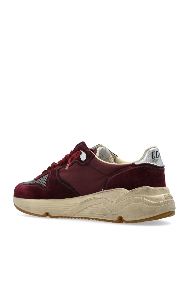 Golden Goose BURGUNDY "Running Sole with printed star" sports shoes 5