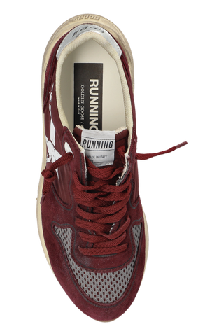 Golden Goose BURGUNDY "Running Sole with printed star" sports shoes 6