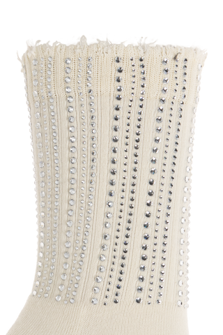 Golden Goose cream Socks with shimmering embellishments 2