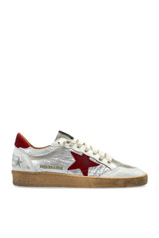 Golden Goose SILVER ‘Ball Star’ sports shoes 1