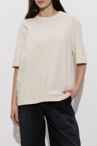 Golden Goose cream T-shirt with logo 4