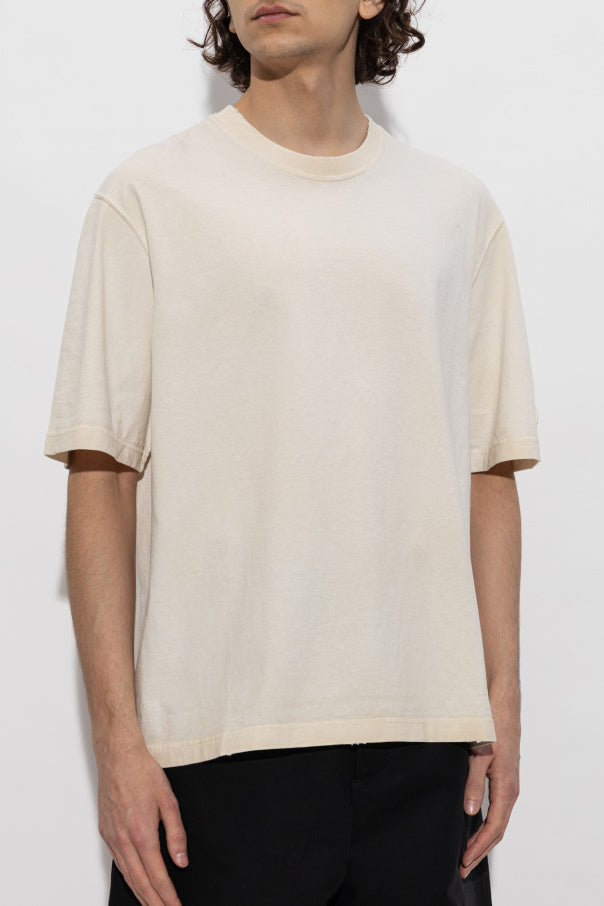Golden Goose cream T-shirt with logo 6
