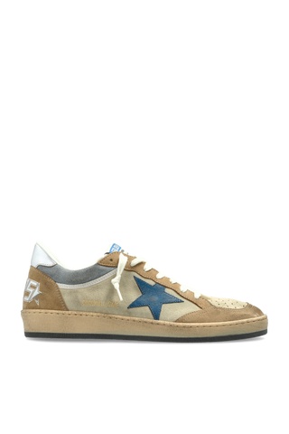 Golden Goose beige ‘Ball Star Double Upper’ sports shoes 1