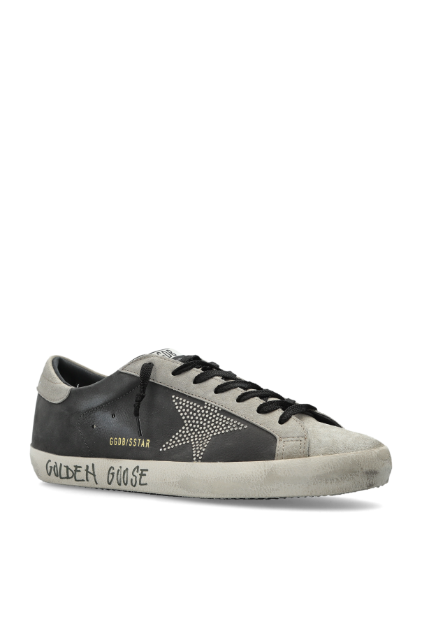 Golden Goose GREY ‘Super Star With List’ sports shoes 4