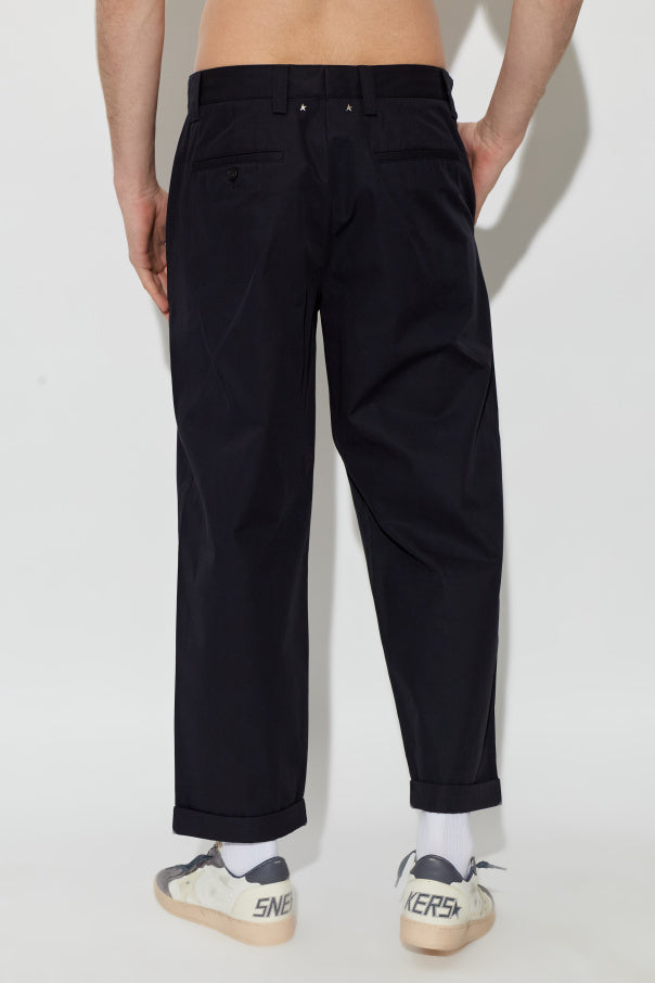 Golden Goose BLACK Straight-leg trousers 4