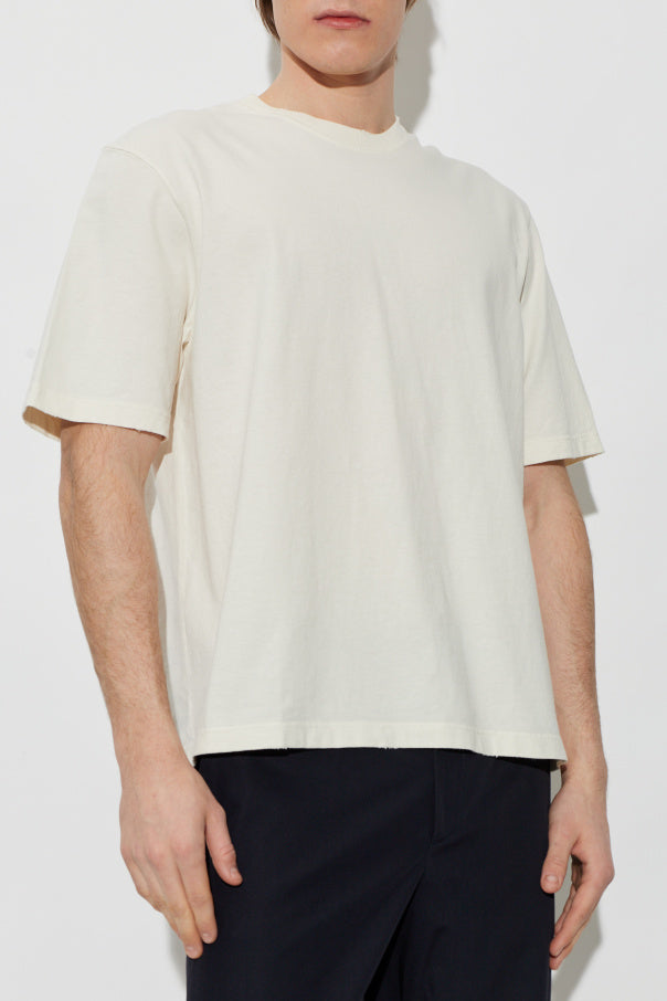 Golden Goose cream T-shirt with logo 3