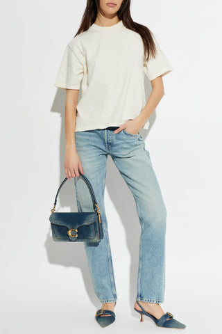 Golden Goose cream T-shirt with logo 2