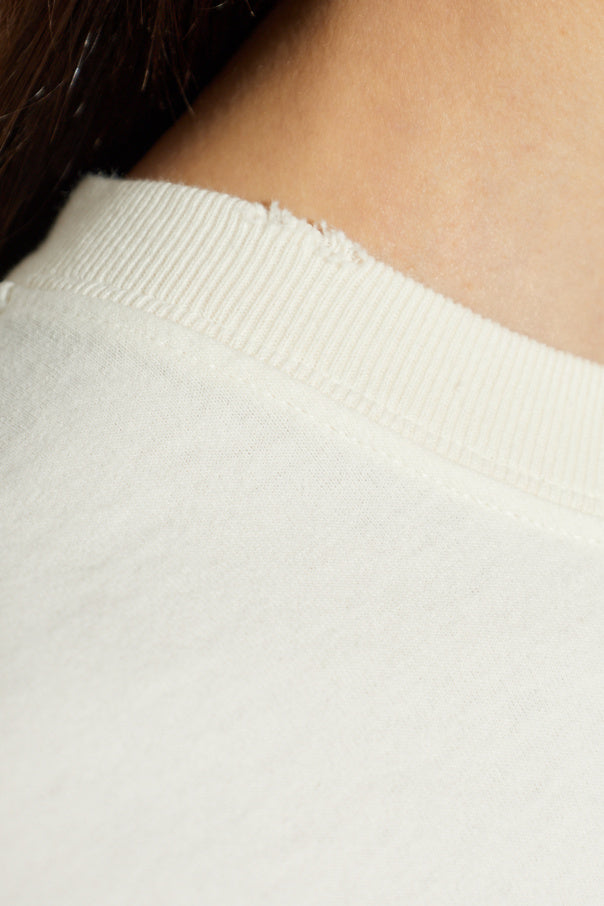 Golden Goose cream T-shirt with logo 5